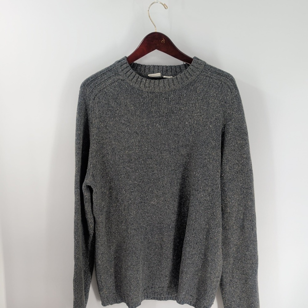 Field Gear FG Crewneck Classic Pullover Jumper‎ Sweater Charcoal Gray Size L